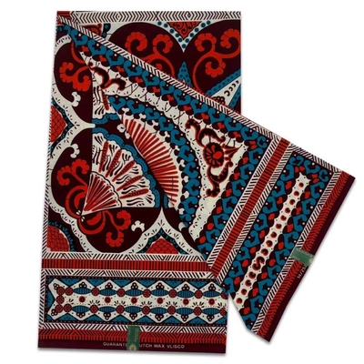 Fashion Nigerian DIY Dress Material African Cotton Polyester Wax Prints Fabric Real Waxed 6 Yards