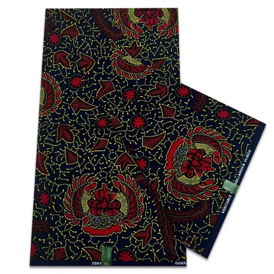Fashion Nigerian DIY Dress Material African Cotton Polyester Wax Prints Fabric Real Waxed 6 Yards