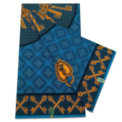 Fashion Nigerian DIY Dress Material African Cotton Polyester Wax Prints Fabric Real Waxed 6 Yards