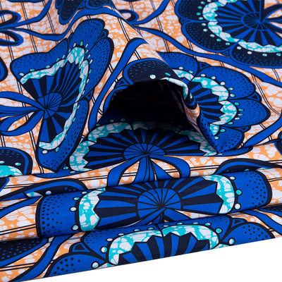 Custom Logo Chiganvy Wax Fabric Printing Ethnic Wax Printed Soft African Wax Fabric