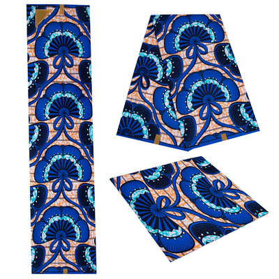 Custom Logo Chiganvy Wax Fabric Printing Ethnic Wax Printed Soft African Wax Fabric