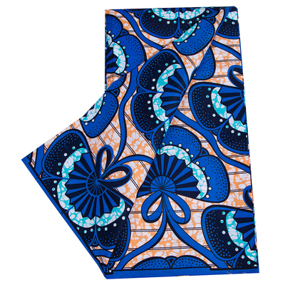 Custom Logo Chiganvy Wax Fabric Printing Ethnic Wax Printed Soft African Wax Fabric