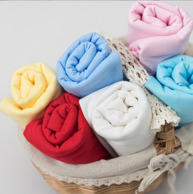 100% Cotton Jersey Weft Knitted Plain Textile Fabric for Underwear Bra Sportswear Garment