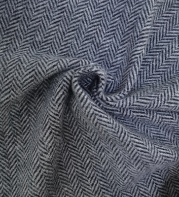 Polyester Cotton Stretch Plain-dyed Herringbone Knitted Jacquard Fabric for Garment Home Textile