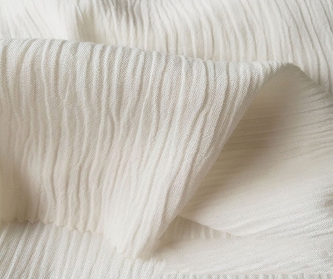 40S Gauze Crinkle Cotton Fabric Woven 100% Cotton Tie Dyed Crepe Gauze Fabric for Underwear Shirt Nightwear Garment