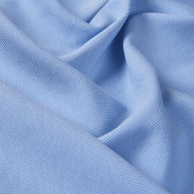 Custom Elastane Garment Cloth Solid 93% Cotton 7% Spandex 40S 220Gsm Knit Slub 1X1 Rib Fabric Cotton Fabric Roll